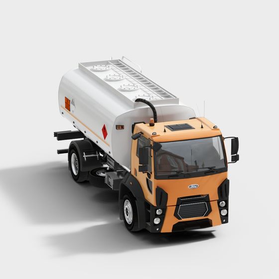 Fuel Tanker Truck 3D Model