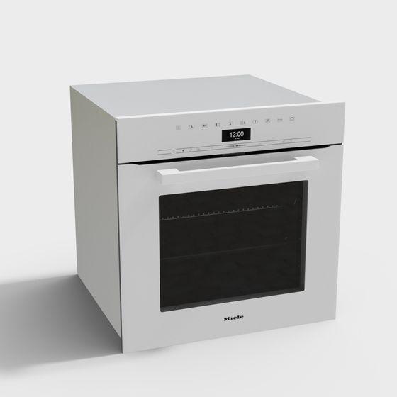 Elegant Miele Oven 3D model for Modern Kitchens