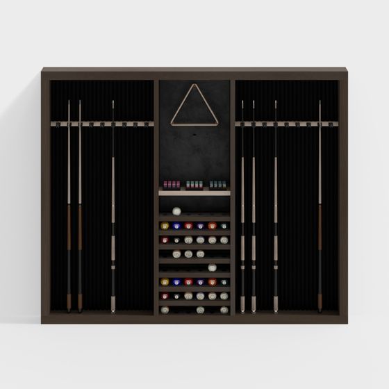 Modern Pool Table Cabinet 3D model