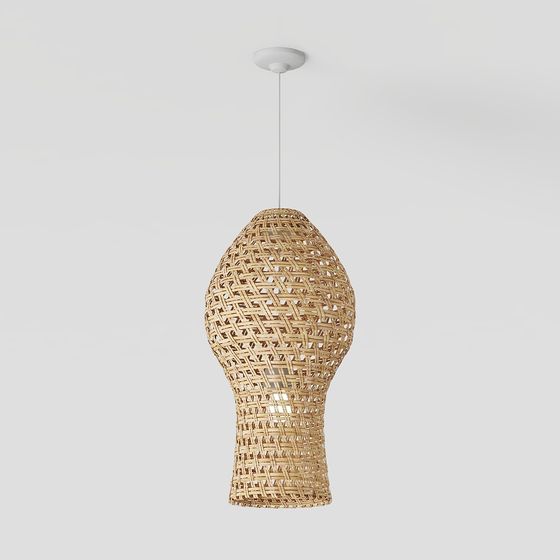 Rattan Pendant Light 3D Model