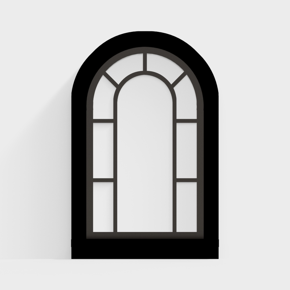 French Wrought Iron Arched Window