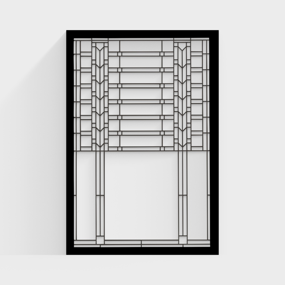 フレンチ鍛鉄ガラスウィンドウ