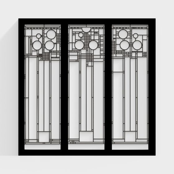 フレンチ鍛鉄ガラス窓