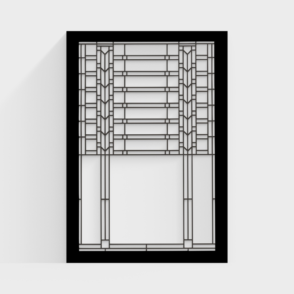 フランスの鍛鉄製ガラス窓