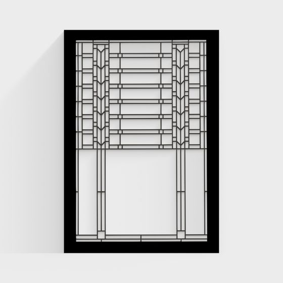 フランスの鍛鉄製ガラス窓