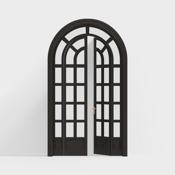 Sophisticated Arch Door 3D model for Design Projects
