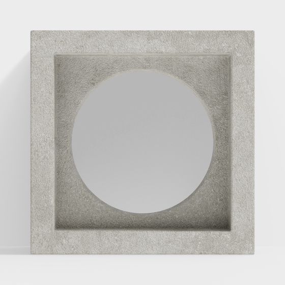 Unique Low-Polygon Concrete Geometry 3D Model