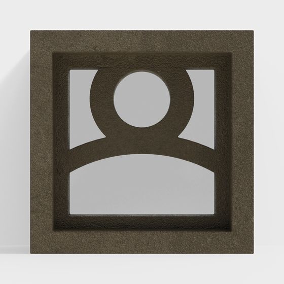 Stylish Square Frame 3D Model for Contemporary Spaces