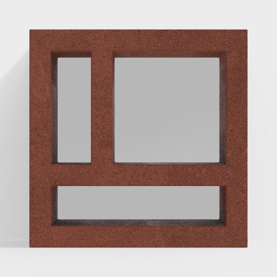 Low Polygon Antique Brick 3D Model for Modern Architecture