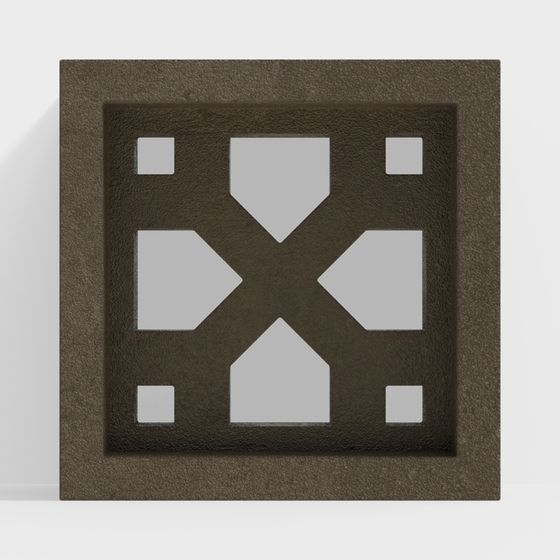 Castle Window Low Poly 3D model for Creative Projects