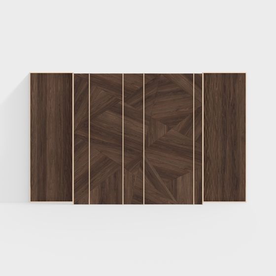 Herringbone Wood Panel 3D model