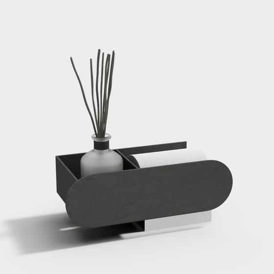 Minimalist Toilet Paper Holder 3D model