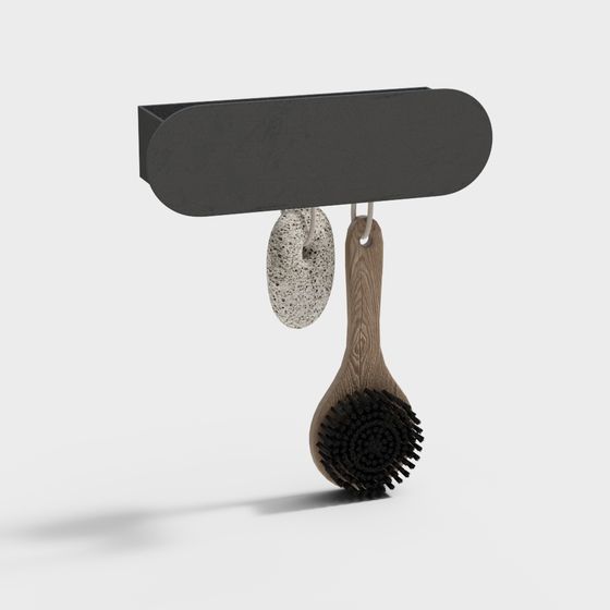 Minimalist Bathroom Accessories 3D model