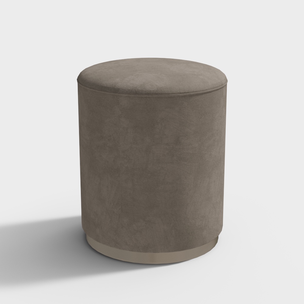 Comfortable Round Stool 3D model for Modern Interiors