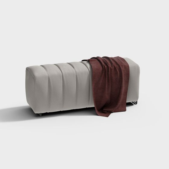 Stylish Sofa Bench 3D model for Modern Interiors