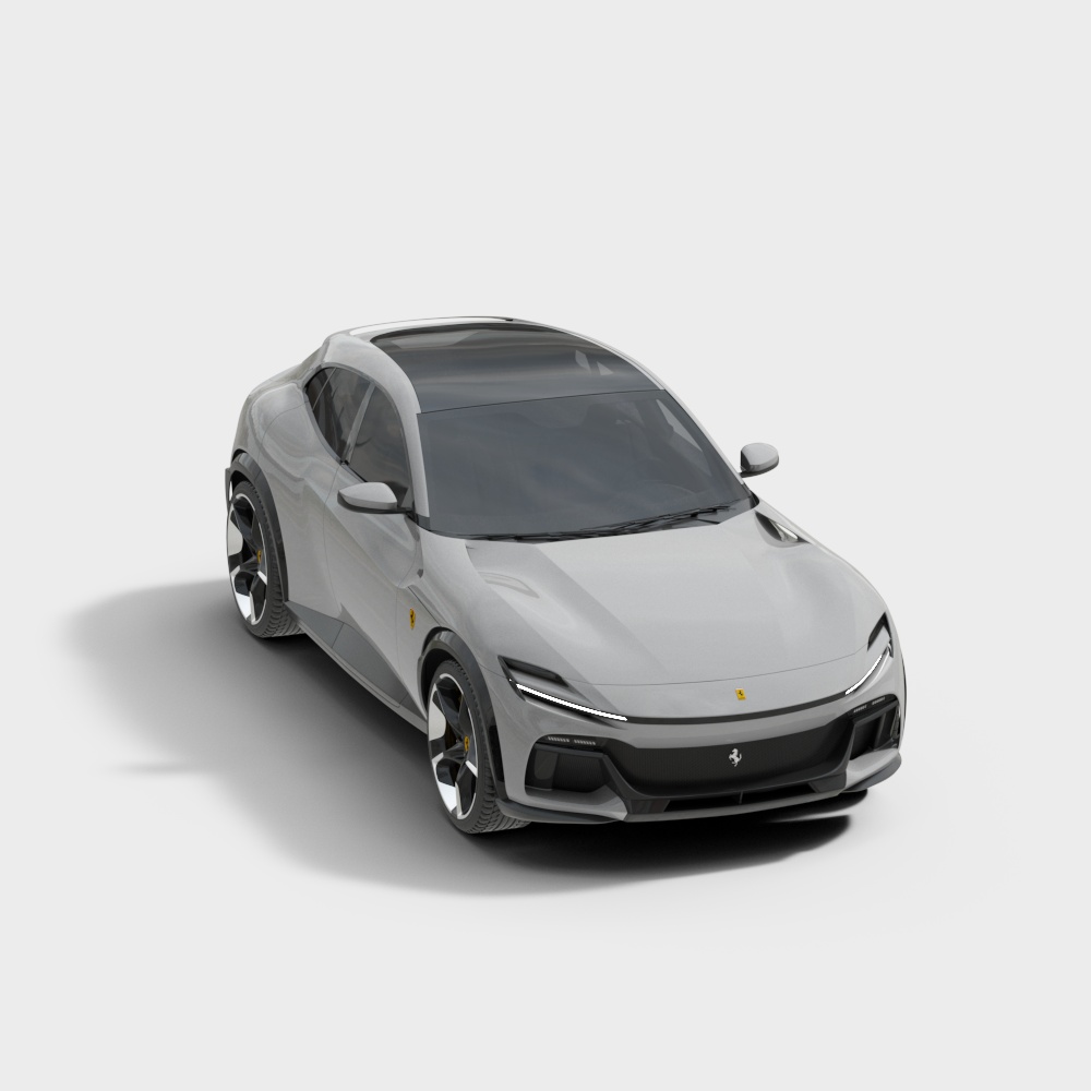 Low Poly Ferrari Purosangue 3D model
