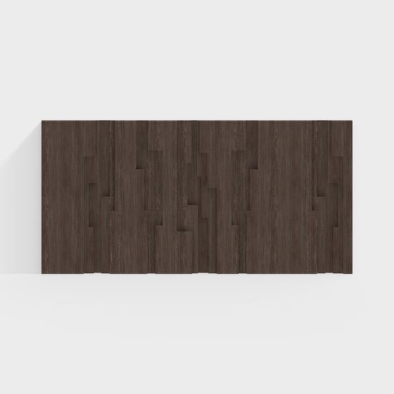 Stylish Low-Poly Wood Texture Floor Panel 3D model
