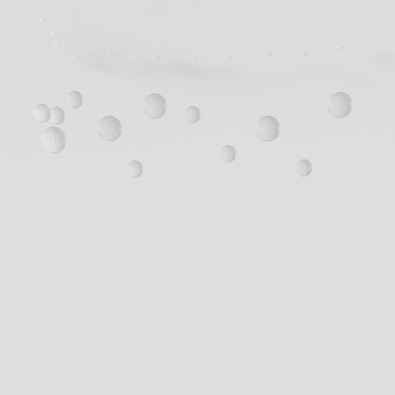 Elegant Hanging Lantern 3D model for Creative Spaces