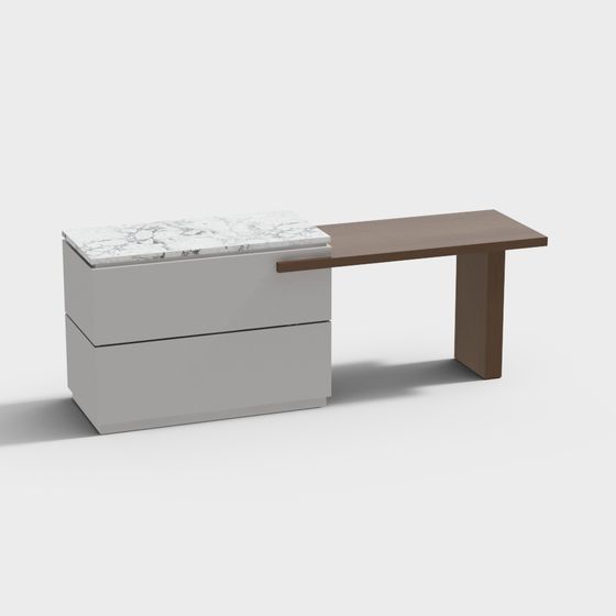 Stylish Urban Office Desk 3D model