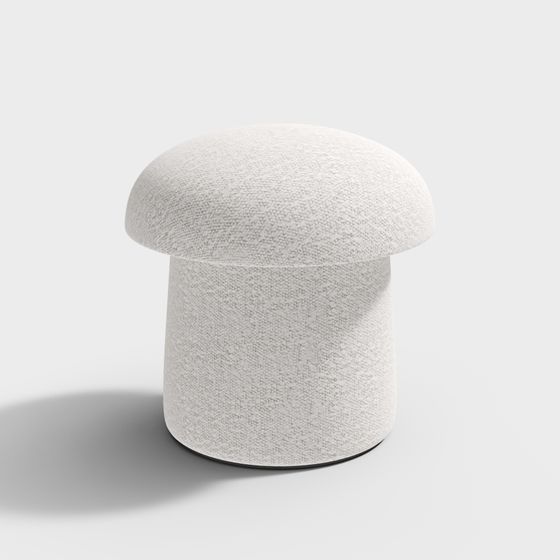 Cylinder Top Stool 3D model for Modern Interiors