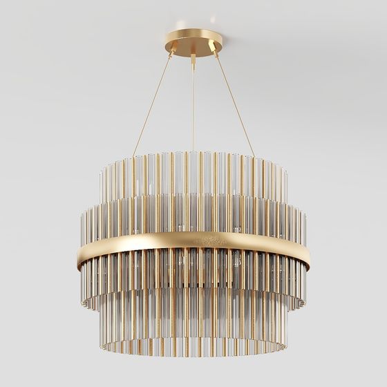 Radiant Cylinder Lighting 3D model