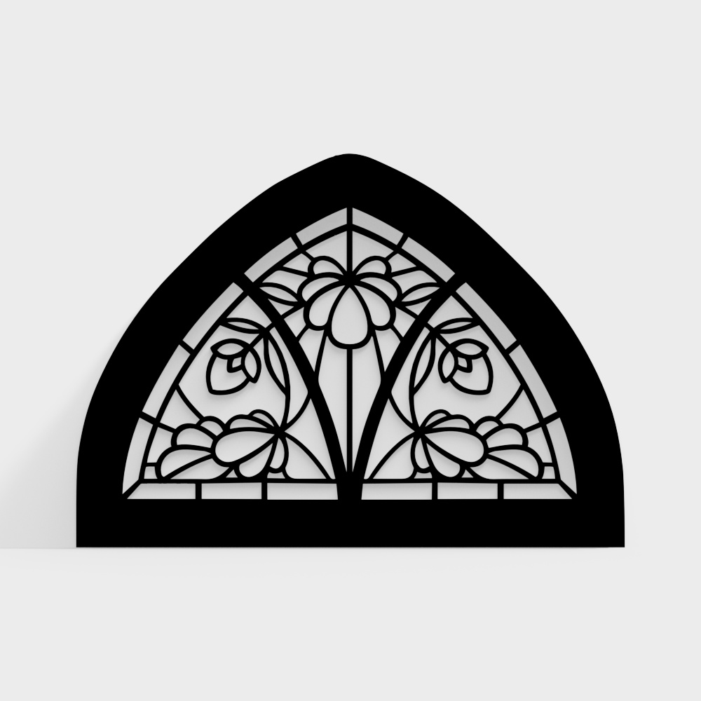 Французское арочное декоративное окно