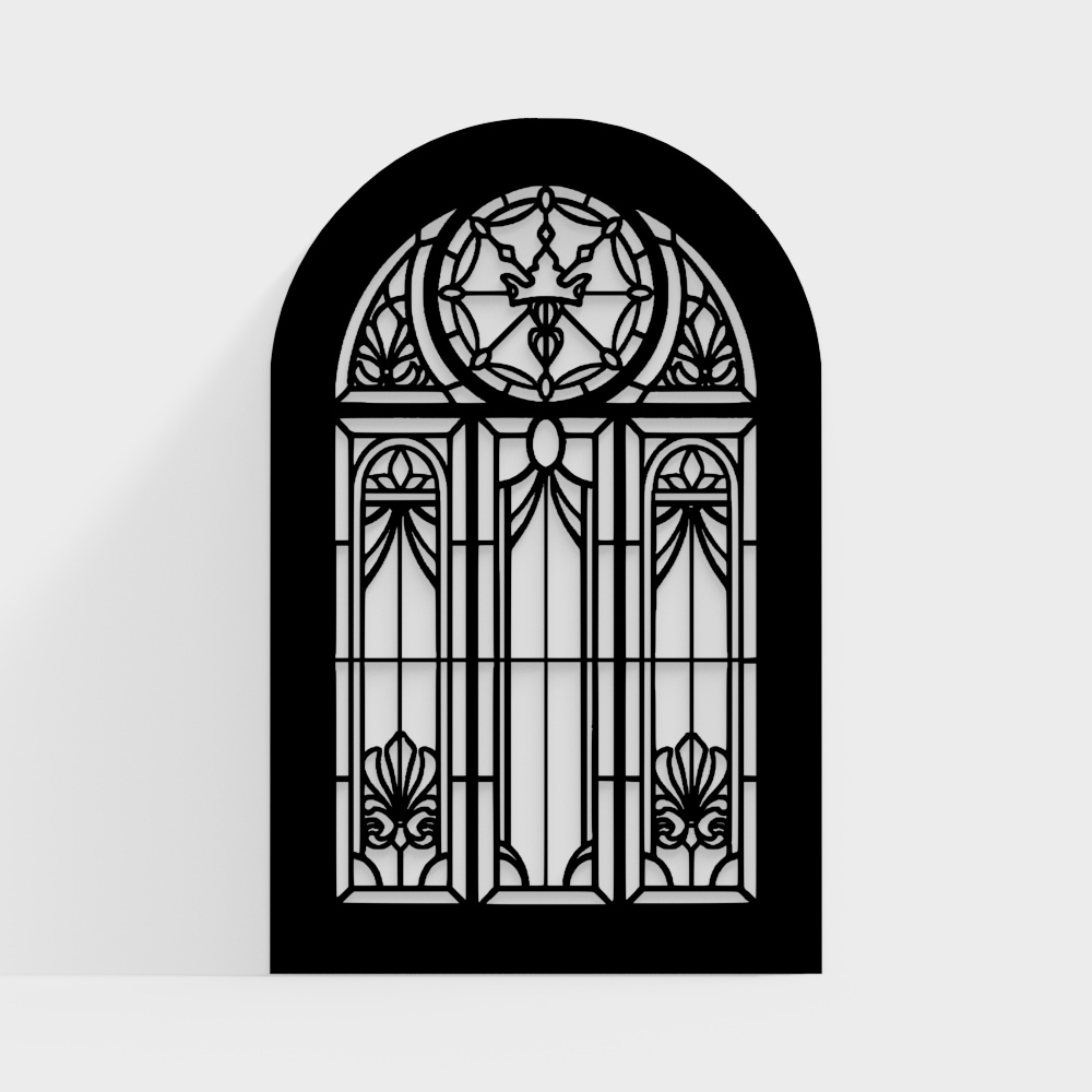 French Arched Decorative Window