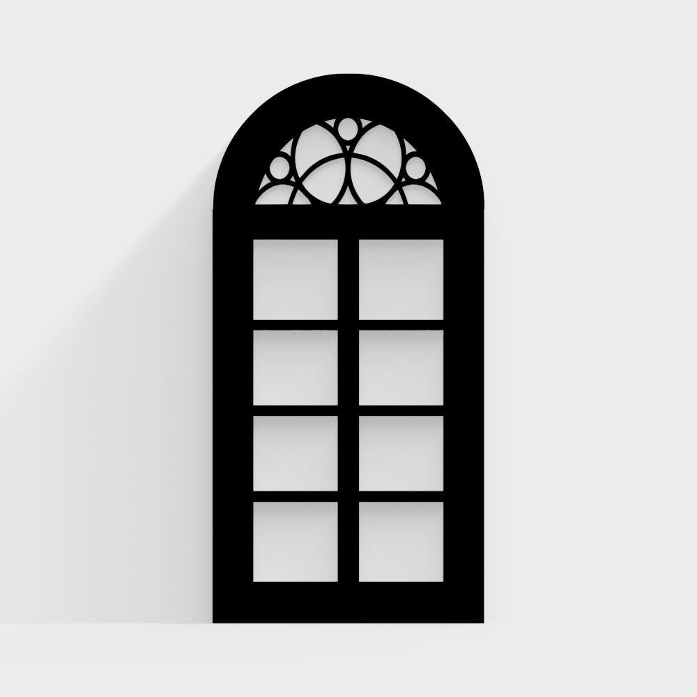 French Arched Decorative Window