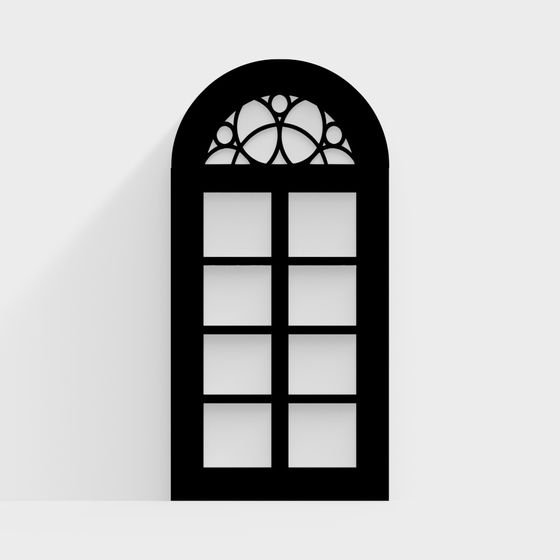 Elegant Arched Window 3D model for Creative Designs