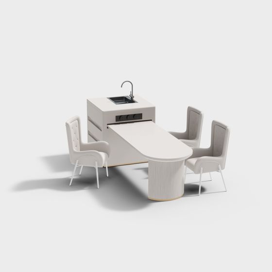 Urban Small Kitchen 3D model for Modern Projects