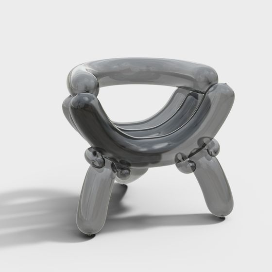 Sleek Low-Poly Modern Chair 3D model