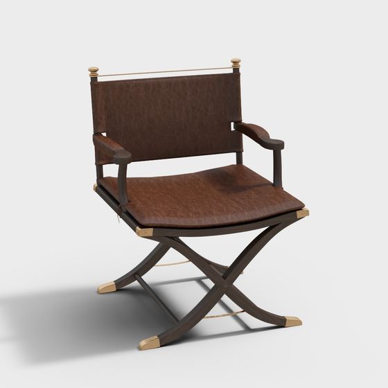 Hollywood Style Director Chair 3D model