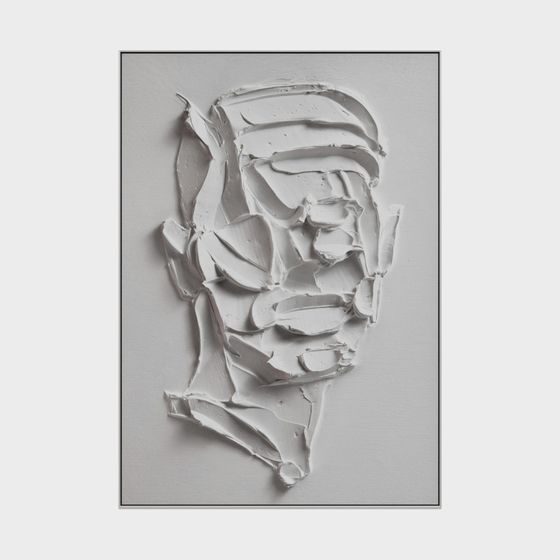 Abstract Sculpture Face 3D Model for Modern Design