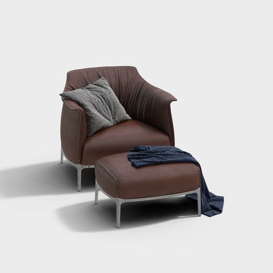 Elegant Modern Chair 3D model for Contemporary Spaces