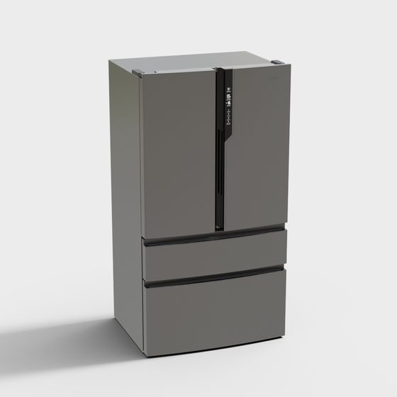 Modern Low-Poly Refrigerator 3D Model