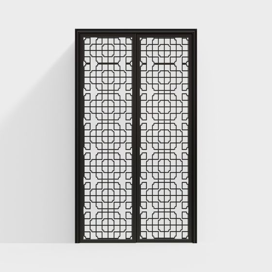 Lattice Door 3D model
