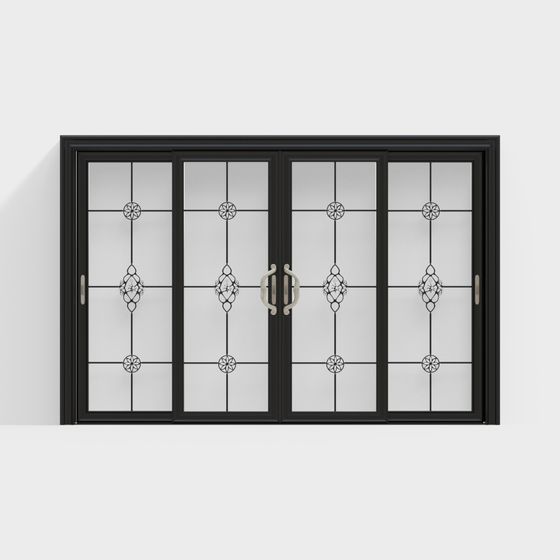 Low Poly Stylish Window 3D Model
