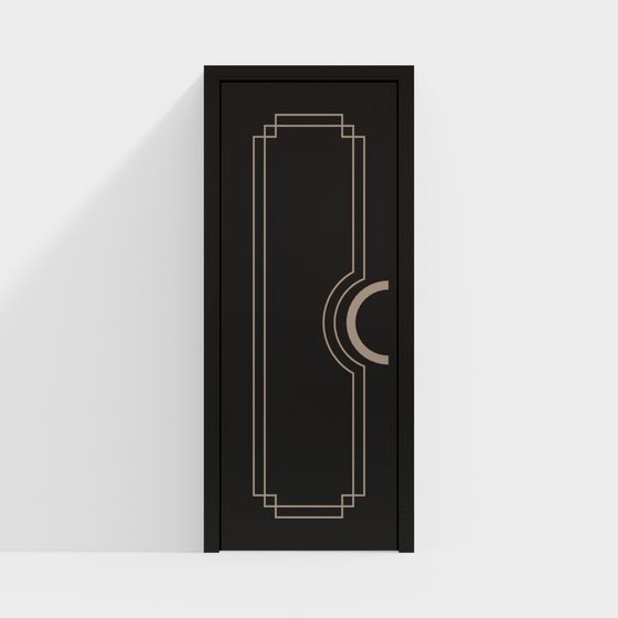 Art Deco Door 3D model for Stylish Interiors