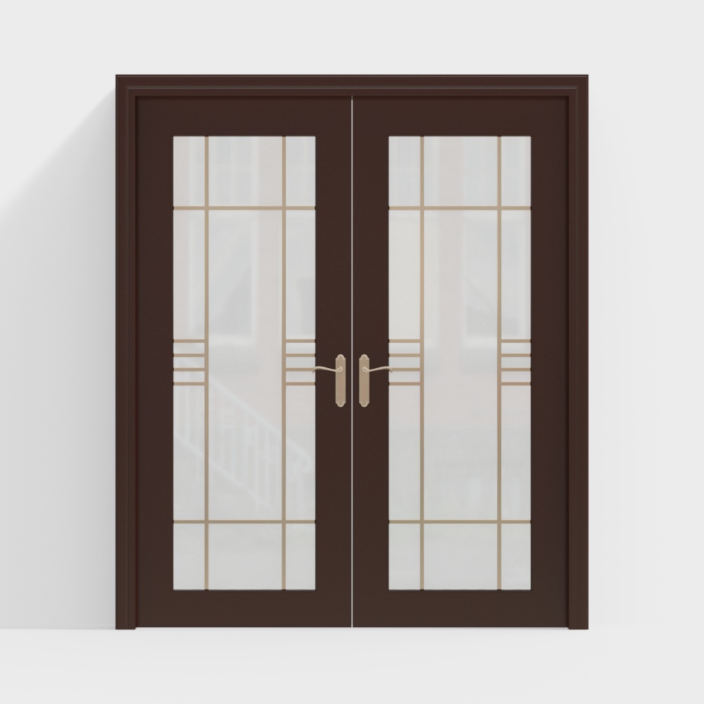 New Chinese-Style Indoor Double Doors