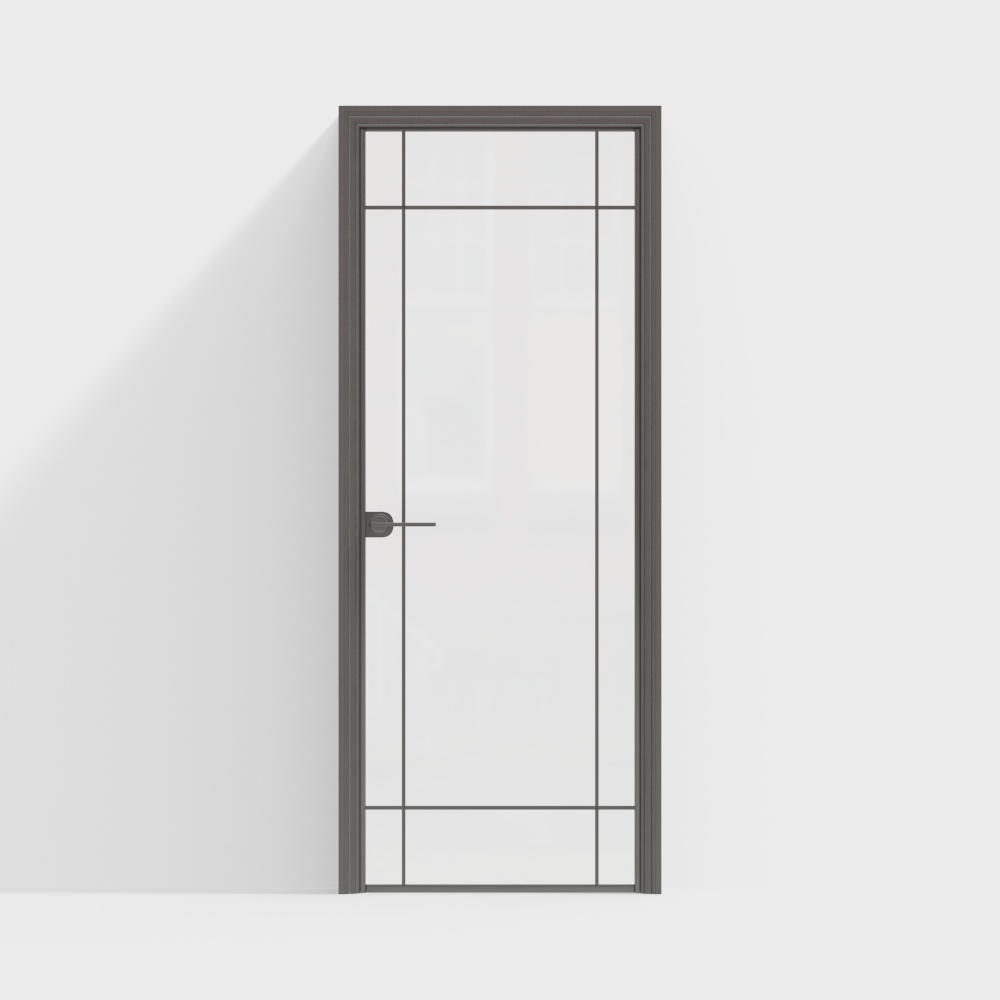 Modern Indoor Glass Single Door