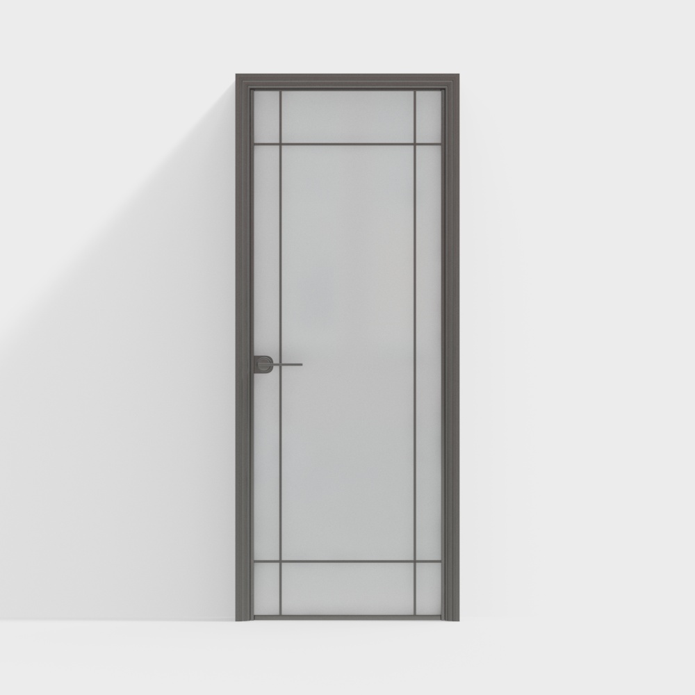 Modern Indoor Glass Single Door