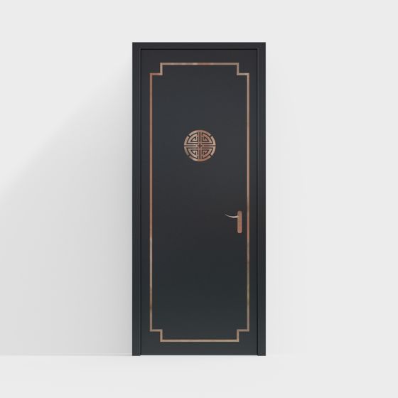 Elegant Art Deco Door 3D model for Modern Spaces