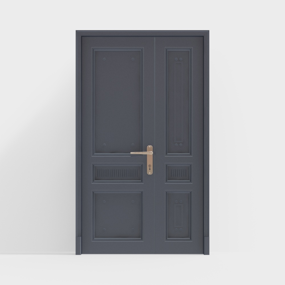 Europäische Blaue Eingangstür