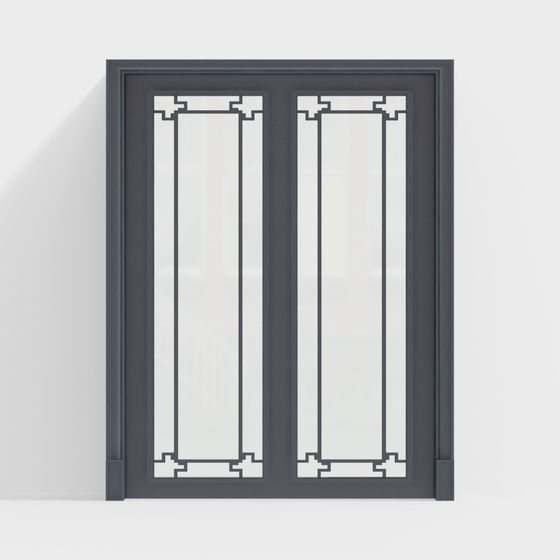 Stylish Low-Poly 3D Model Door for Creative Projects