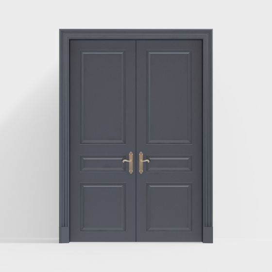 Classic Double Door 3D model