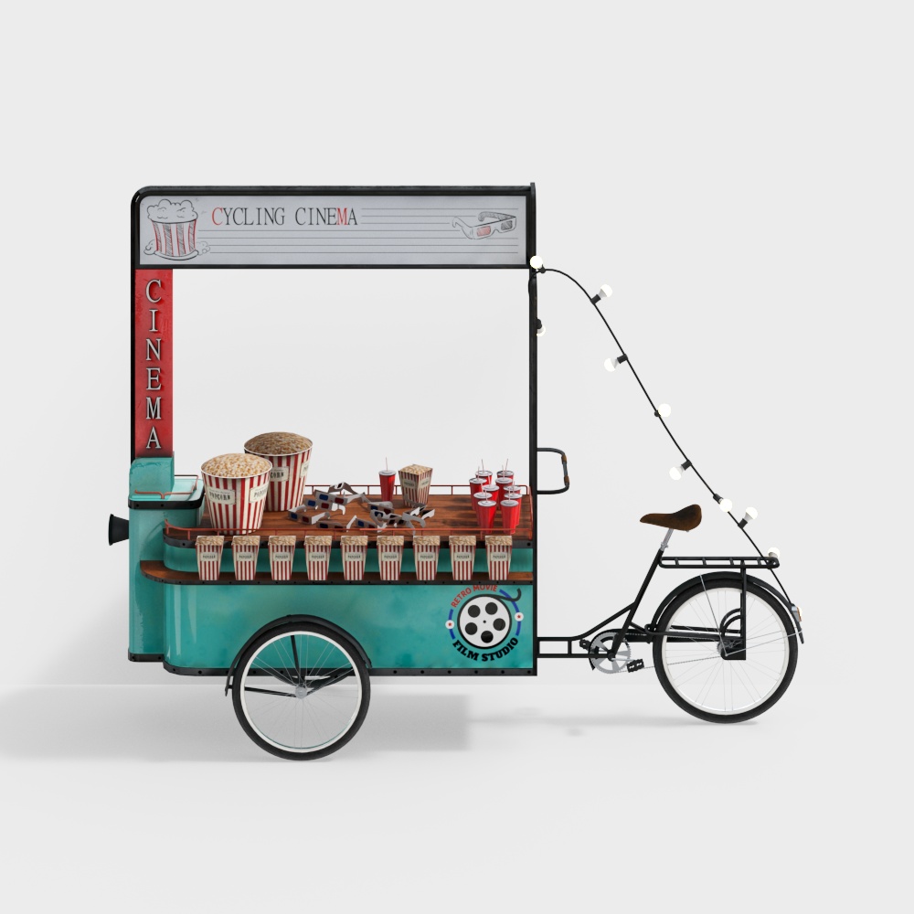 Cycling Cinema 3D model