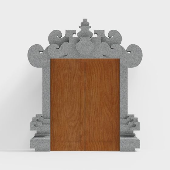 Ancient Elegance Door 3D model for Creative Projects