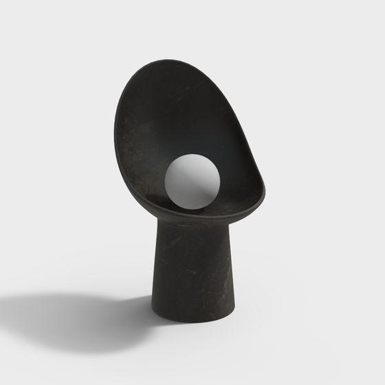 Suspended Chair Low Poly 3D model