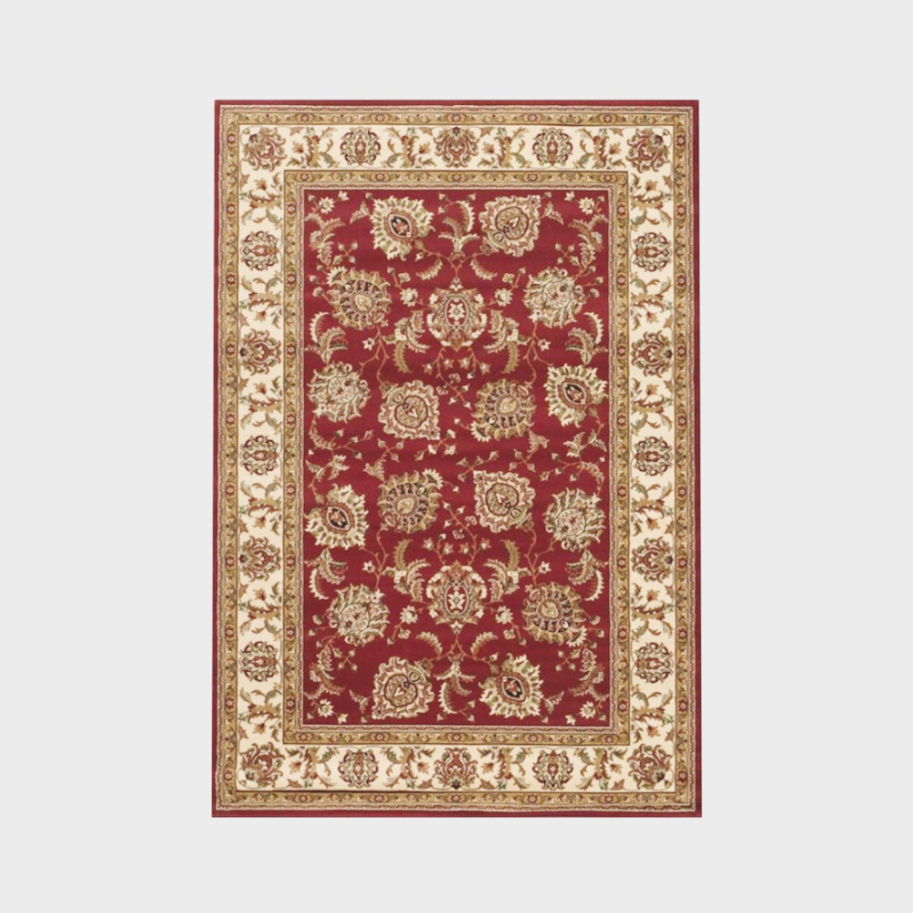 Elegant Oriental Carpet 3D Model – Traditional Red Design