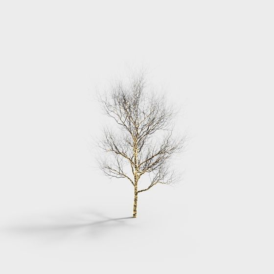 Winter Tree Low-Poly 3D model